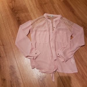 Botton up silk top